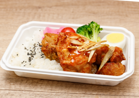 唐揚げ弁当 (甘だれごぼう)