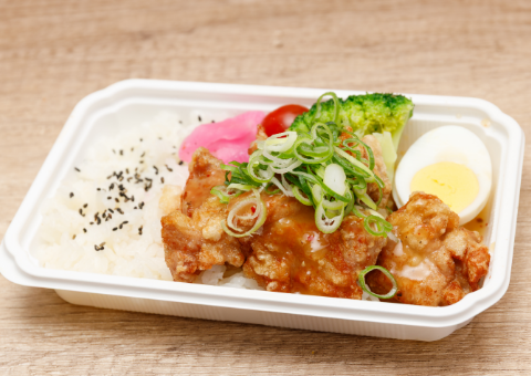 唐揚げ弁当 (ねぎ塩)